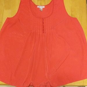 Coral sleeveless top